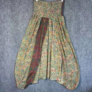 Karma Highway harem pants OS drop crotch paisley smock waist unisex festival